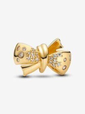 Authentic Sparkling Bow Pandora Charm